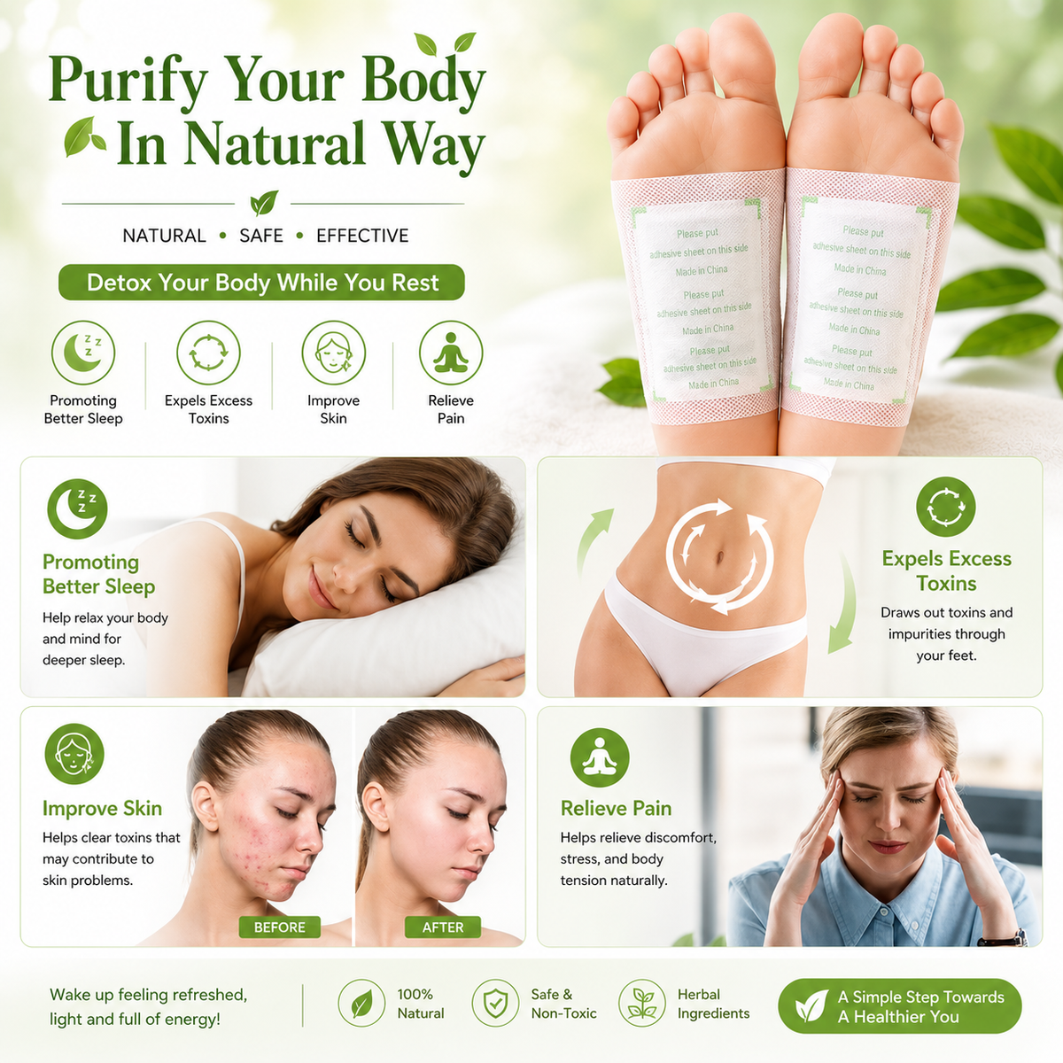 Herbal Renewal Sole Pads | Buy 1 Get 19 Free