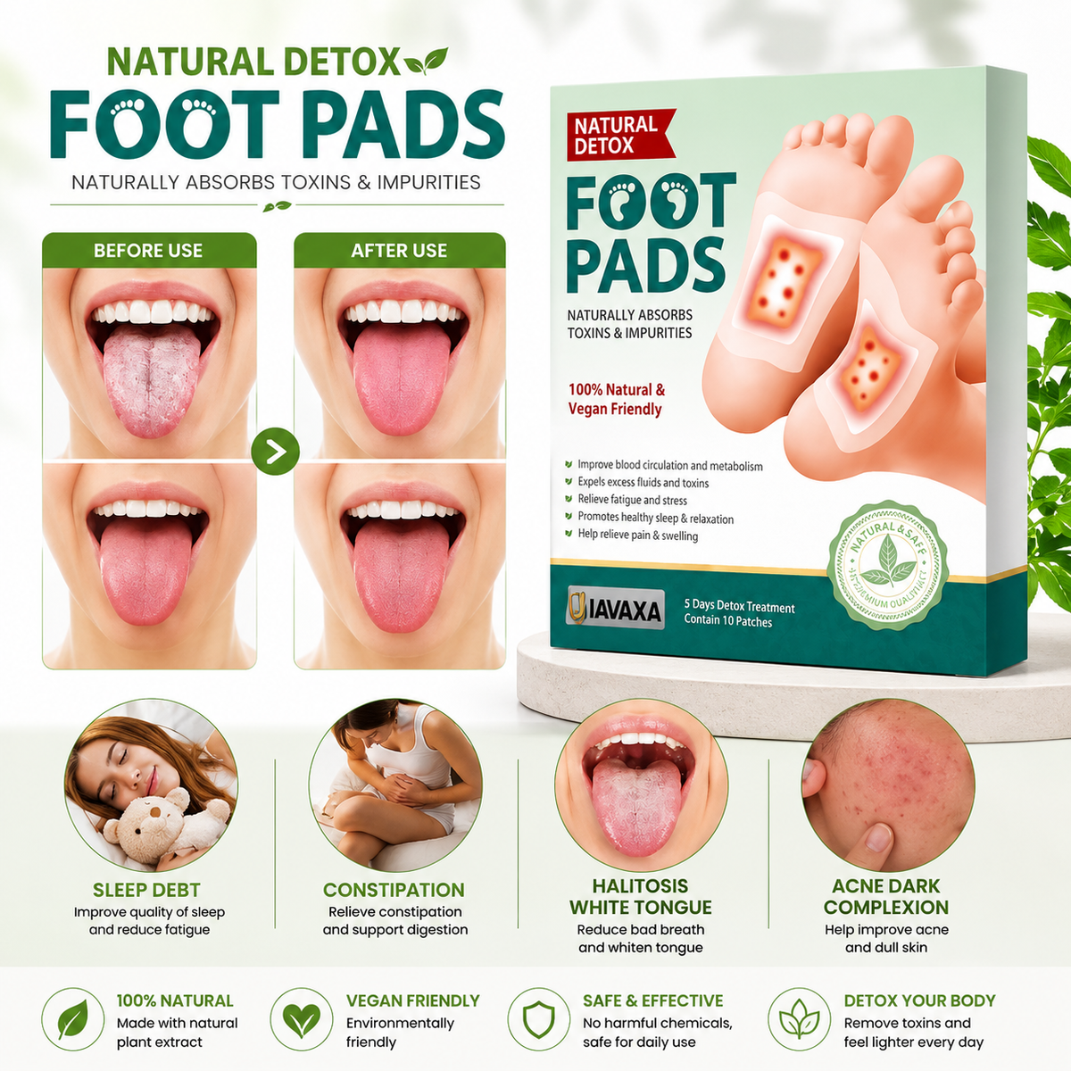 Herbal Renewal Sole Pads | Buy 1 Get 19 Free