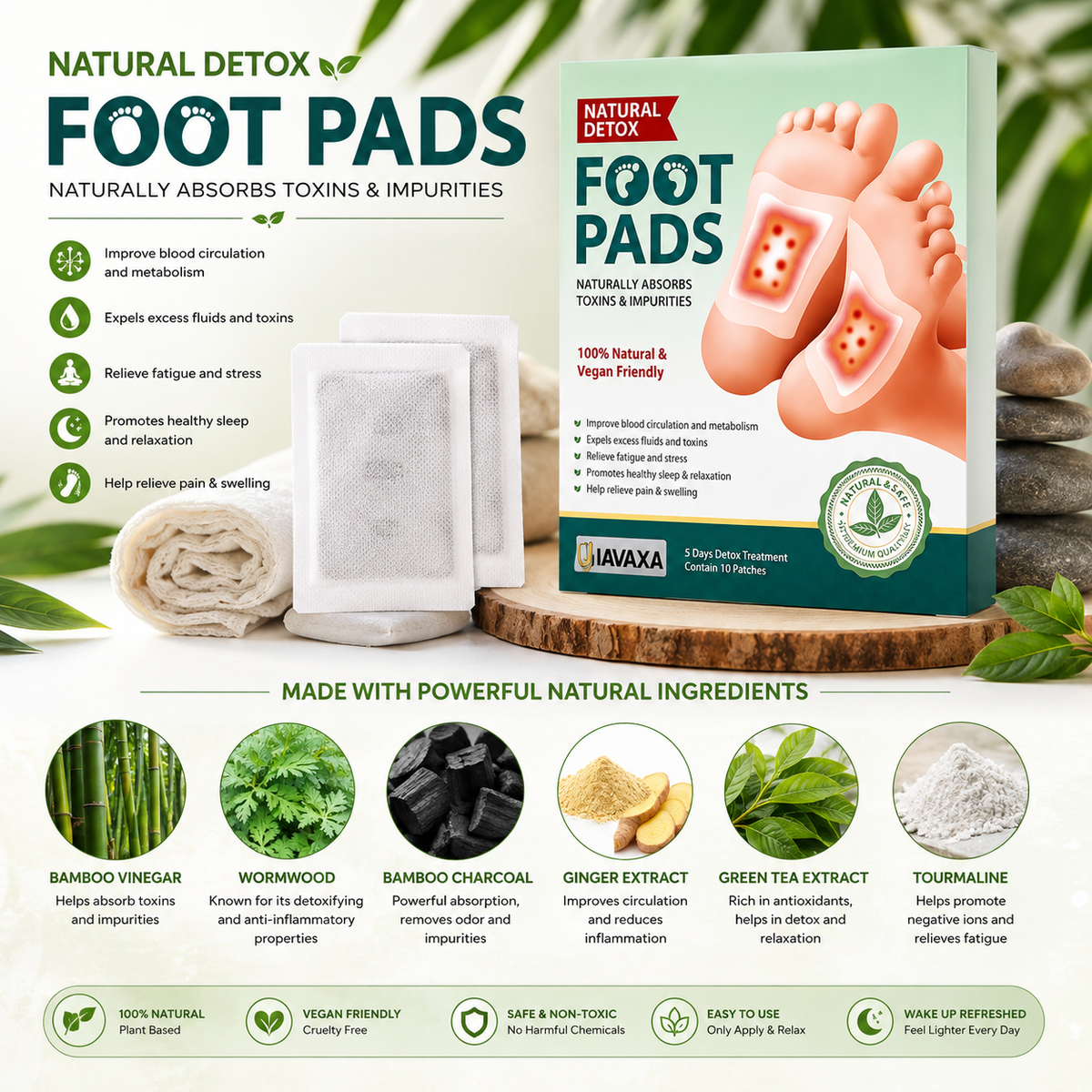 Herbal Renewal Sole Pads | Buy 1 Get 19 Free