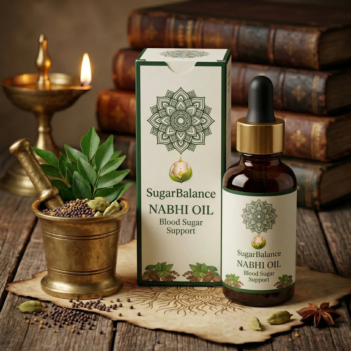 Sugar Balance Nabhi Oil (Buy 1 Get 2 Free) 60 Days Ayurveda Course