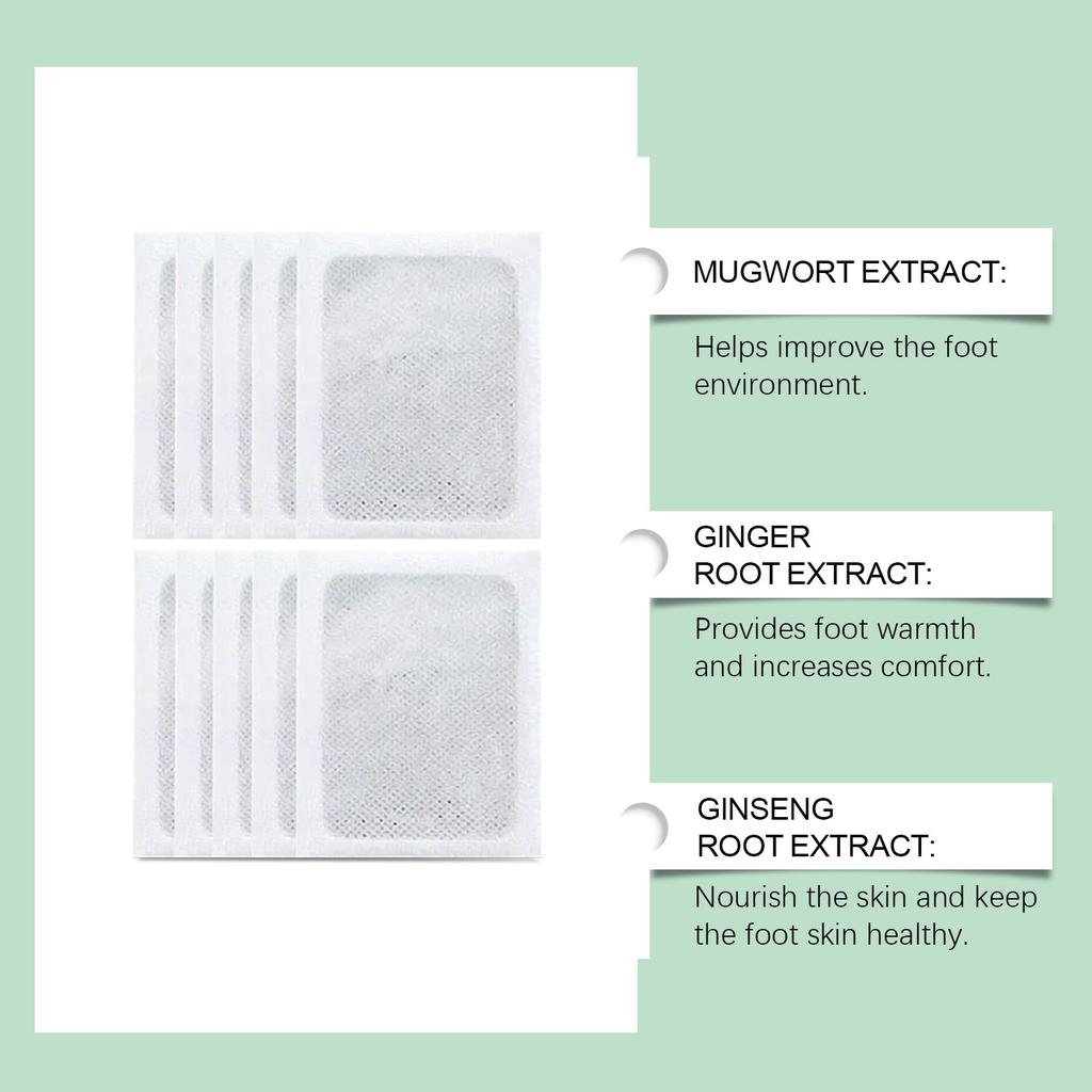 100% Merbal & Gentle Ingredient Detox Foot Pads NT(1 BOX = 20 PATCHES-BUY 1 GET 3 FREE)