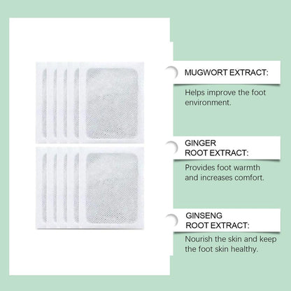 100% Merbal & Gentle Ingredient Detox Foot Pads NT(1 BOX = 20 PATCHES-BUY 1 GET 3 FREE)