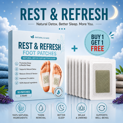 Rest & Refresh™ Foot Patches | Buy 1 Get 19 Free  🌿